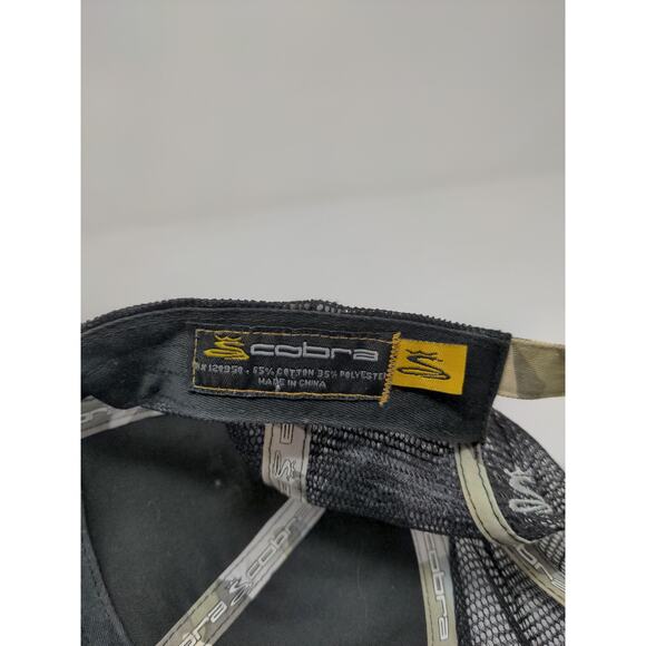 Cobra Slideback Meshback Camo Hat Gray Brown Embroidered Logo Spell Out - Picture 11 of 11